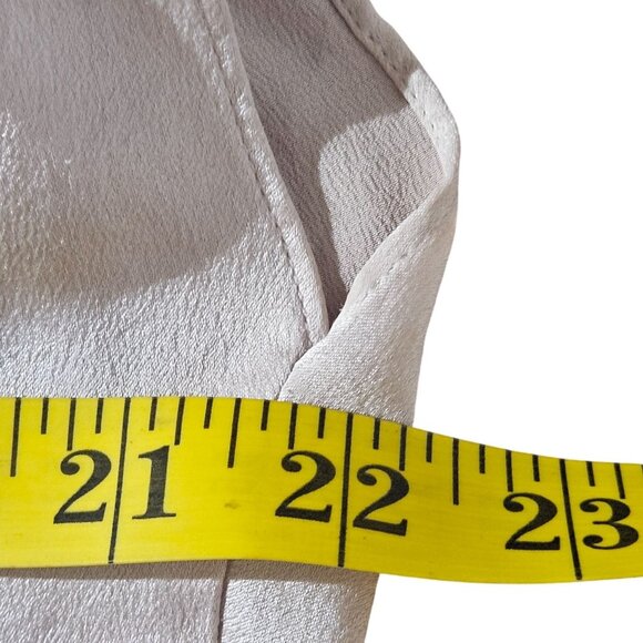 Vince Women’s Silk Blouse Blush Pink Small Quiet Luxury Workwear Minimalist - Picture 9 of 11